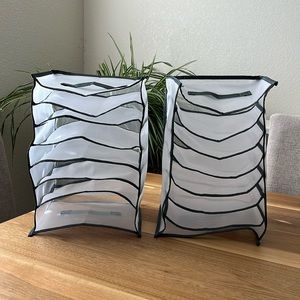 Two New Grids Foldable Storage Box Bra Underwear Closet Organizer